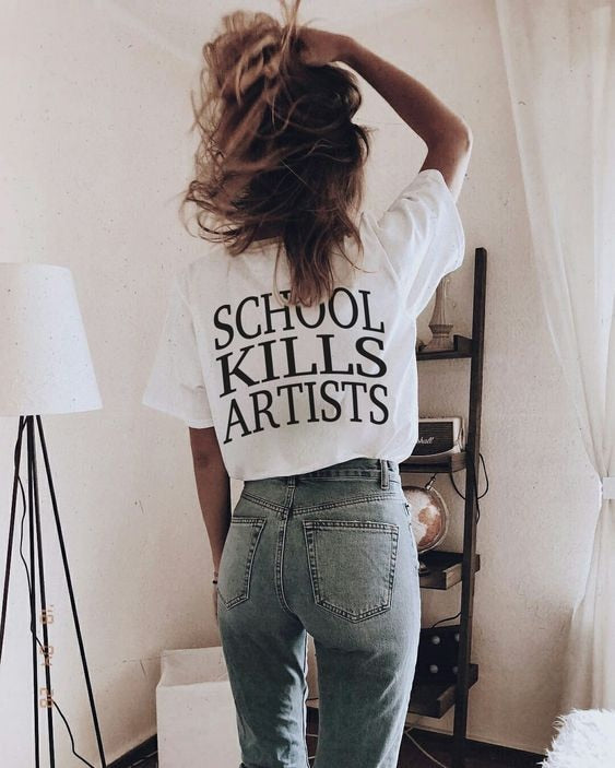 School Kills Artists T-Shirt - Grunge Outfits for school -